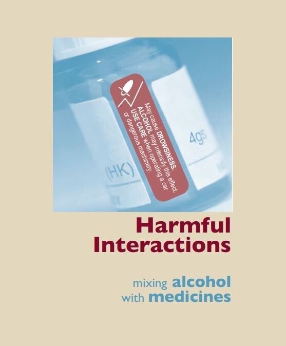 Harmful Interactions: Mixing Alcohol with Medicines
