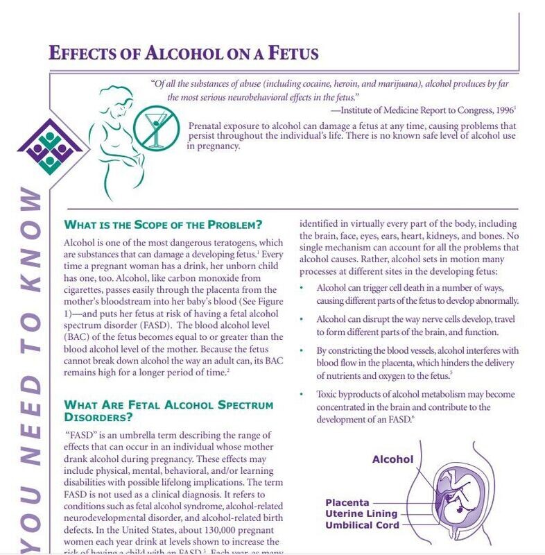 What You Need To Know: Effects of Alcohol on a Fetus