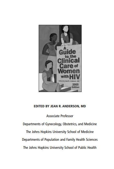 A Guide to the Clinical Care of Women with HIV