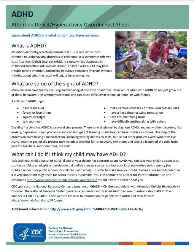 ADHD - Fact Sheet