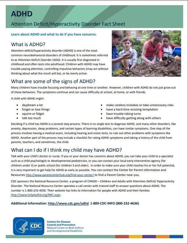ADHD - Fact Sheet
