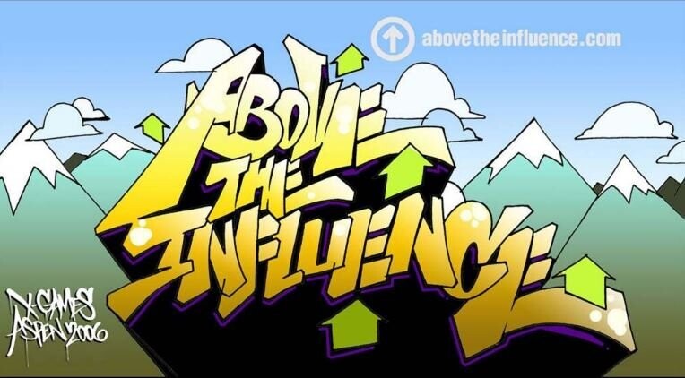 Above the Influence: Mountains - Postcard