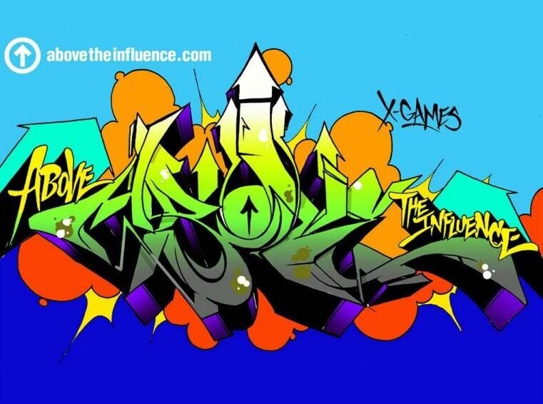Above the Influence: X-Games - Postcard
