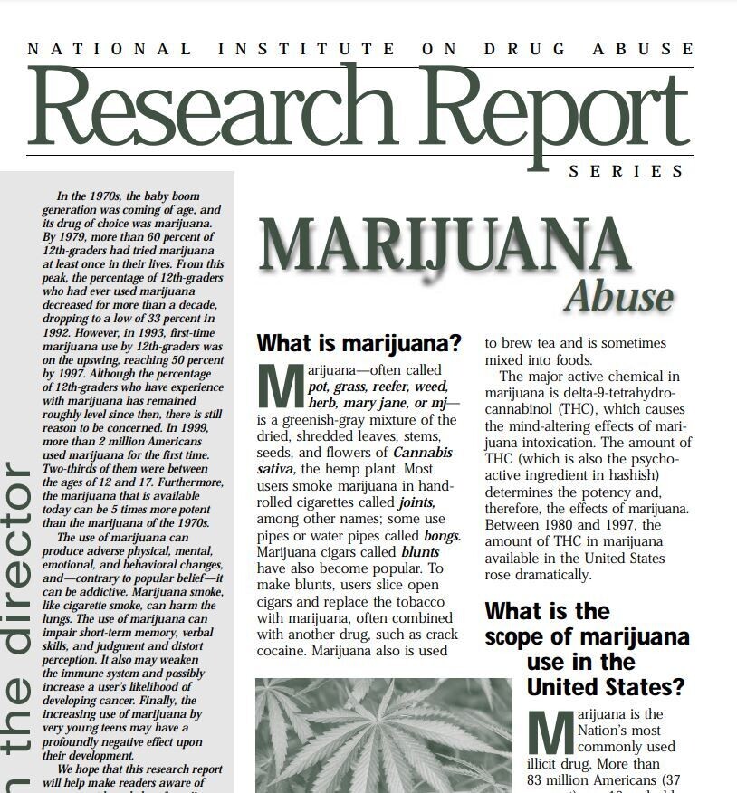 Research Report: Marijuana
