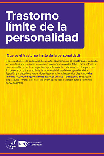 Trastorno límite de la personalidad SPANISH - Borderline Personality Disorder