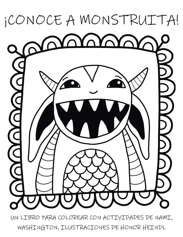 NAMI ¡CONOCE A MONSTRUITA! UN LIBRO PARA COLOREAR CON ACTIVIDADES - SPANISH - Meet Little Monster Coloring Activity Book