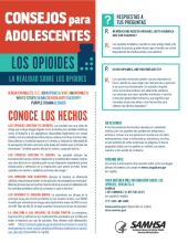 Consejos para adolescentes: la realidad sobre los opioides Spanish - Tips for Teens: The Truth About Opioids