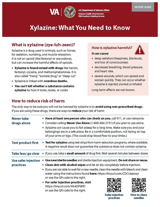 Xylazine: What You Need To Know Veterans Affairs GUIDE