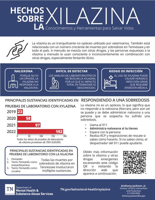 HECHOS SOBRE LA XILAZINA SPANISH - Xylazine One Pager