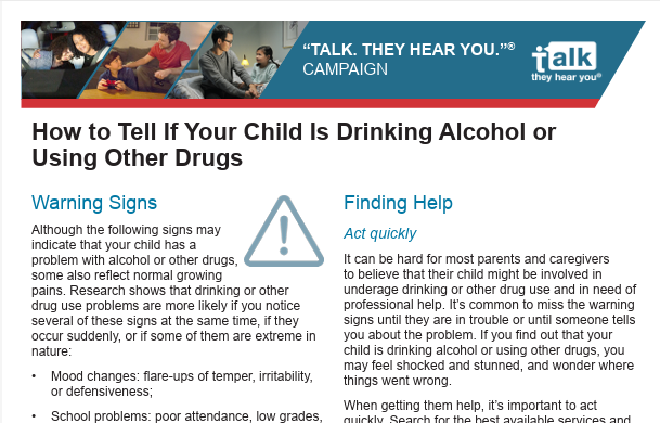 How to Tell If Your Child Is Drinking Alcohol or Using Other Drugs