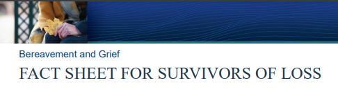 Fact Sheet for Survivors of Loss