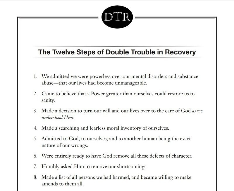 12 Steps (Twelve Steps) Double Trouble Recovery  (DTR)