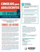 Consejos para adolescentes: la realidad sobre los opioides Spanish - Tips for Teens: The Truth About Opioids Consejos para adolescentes: la realidad sobre los opioides Spanish - Tips for Teens: The Truth About Opioids