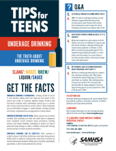 Tips for Teens: The Truth about Underage Drinking