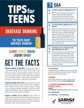 Tips for Teens: The Truth about Underage Drinking