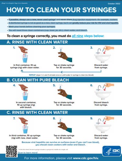 HOW TO CLEAN YOUR SYRINGES Also SPANISH CÓMO LIMPIAR SUS JERINGAS
