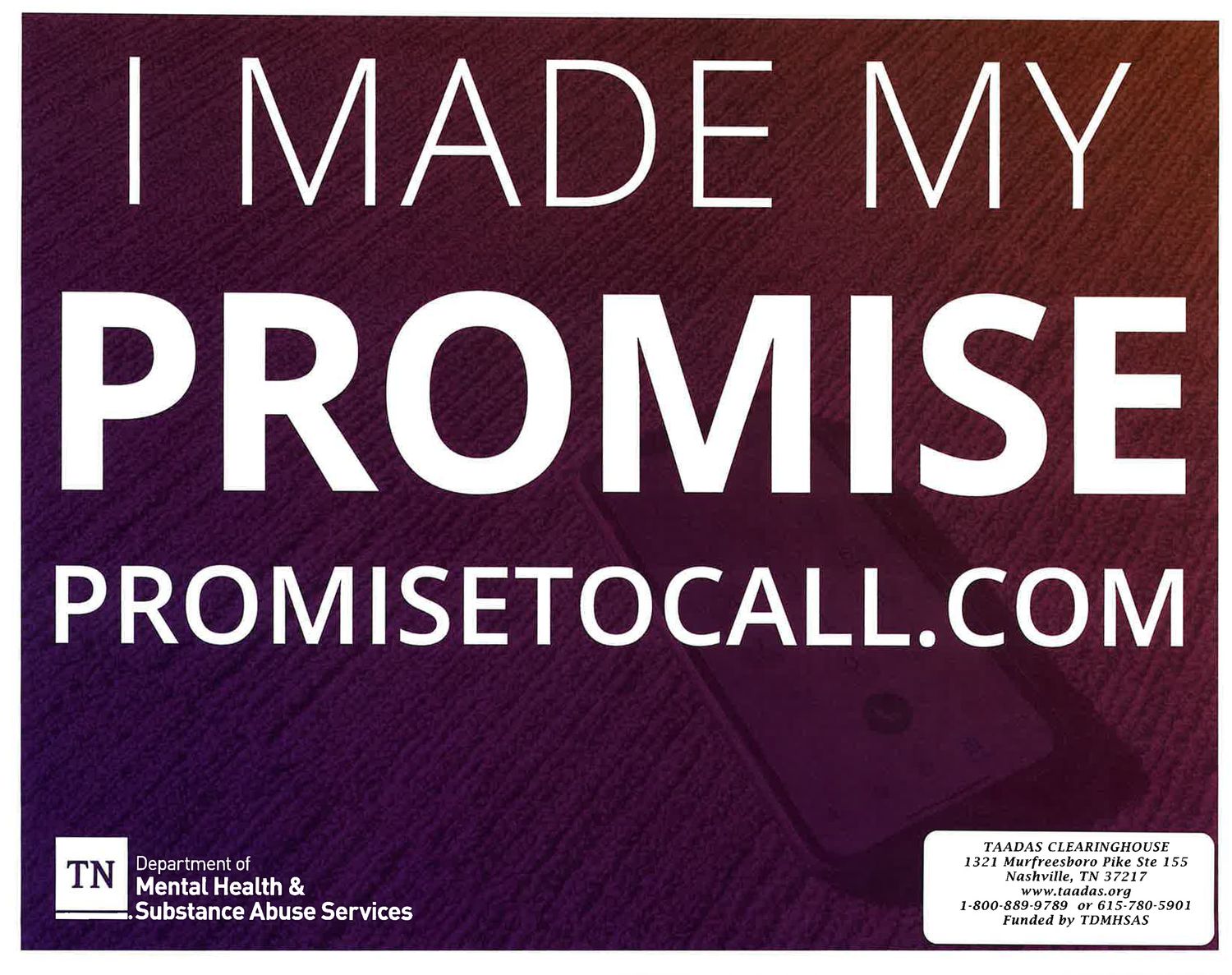 Promise to Call:  I Made My Promise