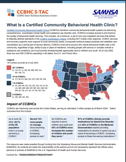 What Is a Certified Community Behavioral Health Clinic? - SAMHSA