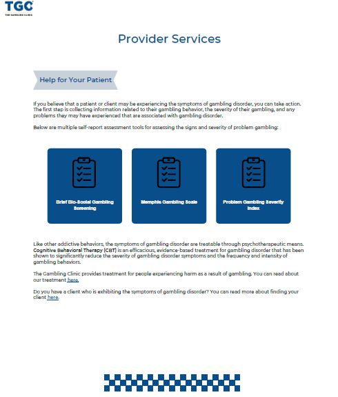 Provider Services - TGC