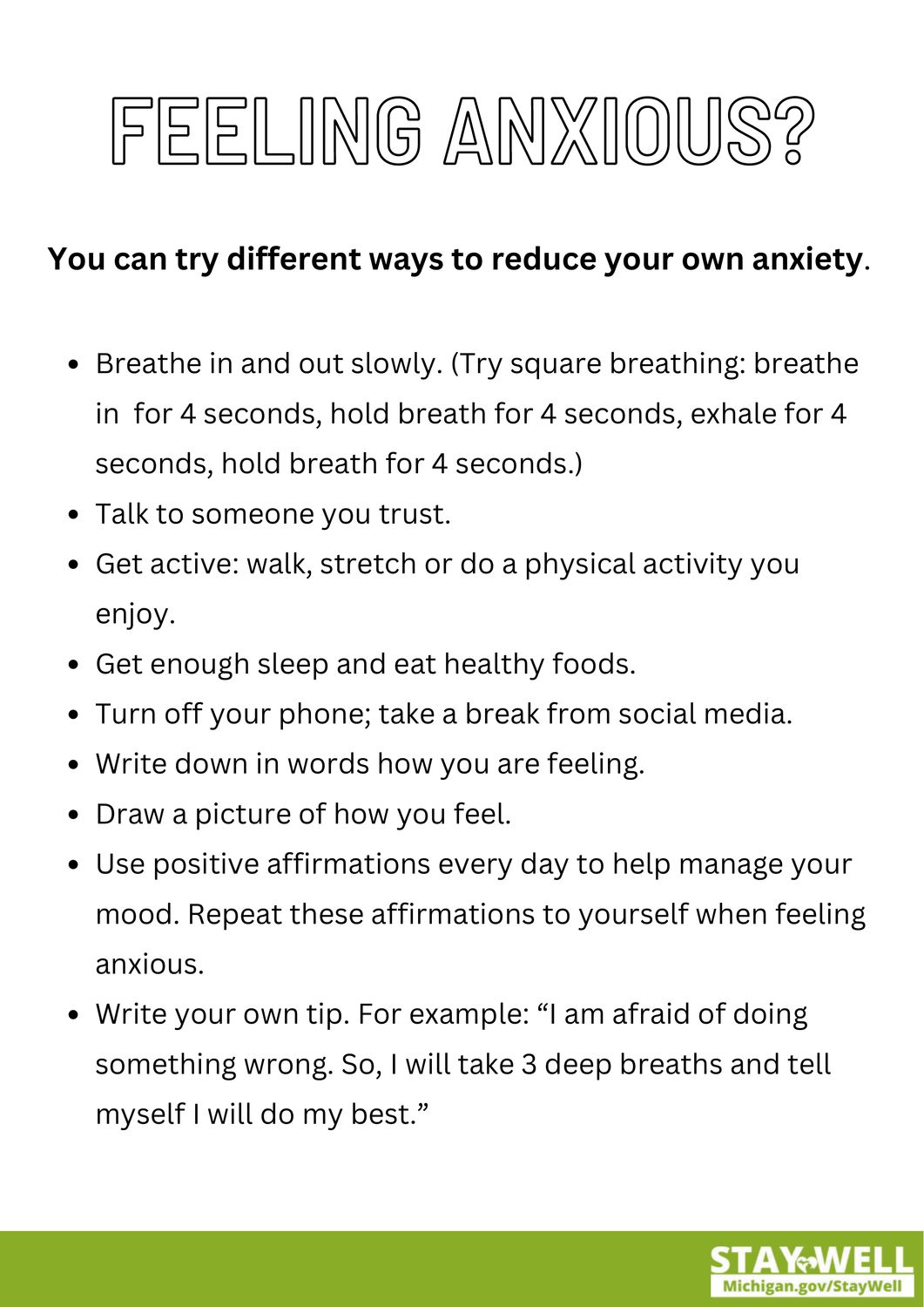 Feeling Anxious?
