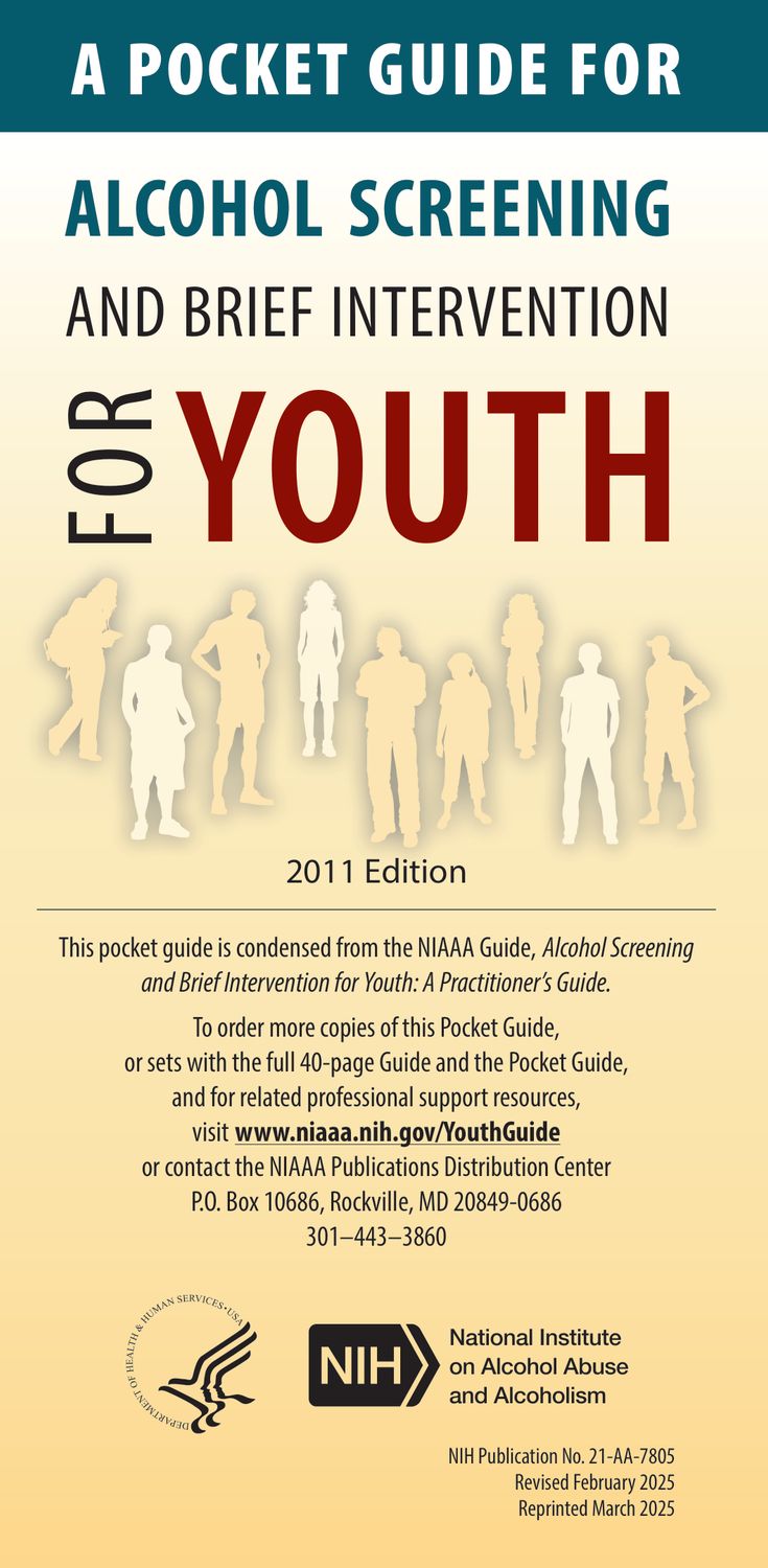 A Pocket Guide for Alcohol Screening and Brief Intervention for Youth