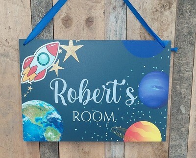 Space Themed Sign