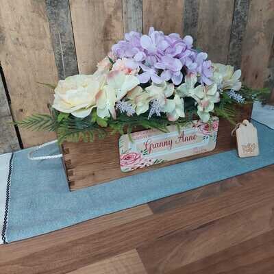Flower Box – Personalised & Stained