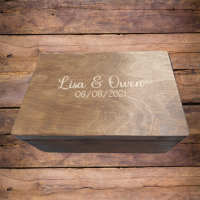 Personalised Stained Engraved Box