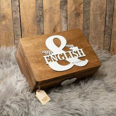 Ampersand Wedding Box (Stained)