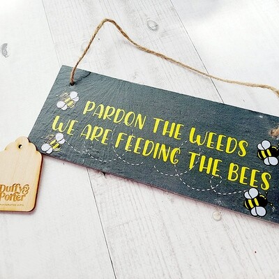 Bees Slate Sign