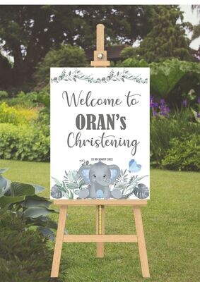 "Elephant Blue" Occasion Sign