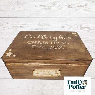 Calleigh Engraved Stained Christmas Eve Box