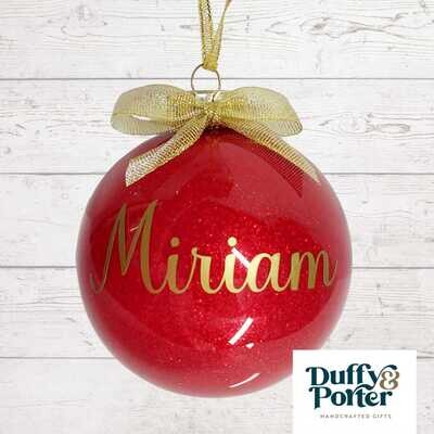 Christmas Tree Decoration Miriam Glitter effect
