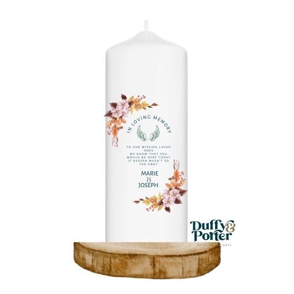 Autumnal Memory Candle Wedding