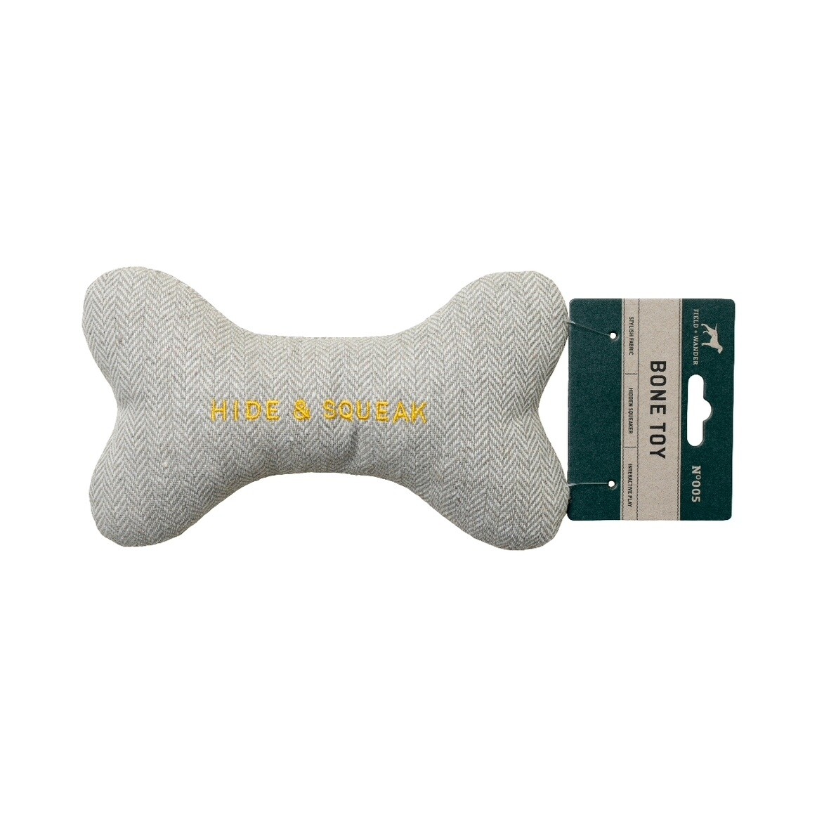 Plush Squeaky Dog Bone Toy