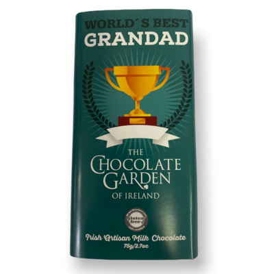 “World’s Best Grandad” 75g Milk Chocolate Bar