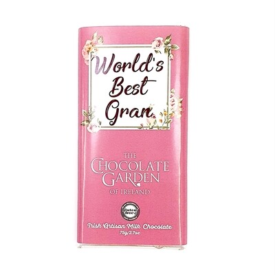 “World’s Best Gran” 75g Milk Chocolate Bar