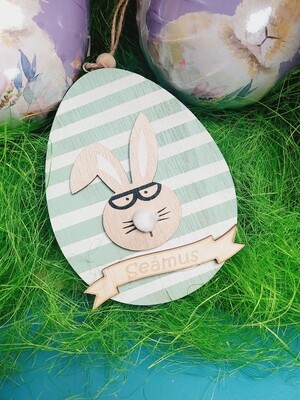 Personalised Easter Smart Bunny Green