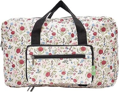 Eco Chic Floral Beige Holdall