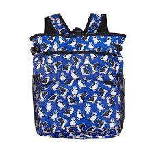 Eco Chic Blue Puffin Insulated Backpack