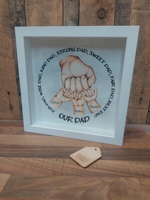 Personalised Fathers Fist Pump Frame