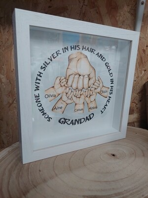 Personalised Grandfather's Fist Pump Frame