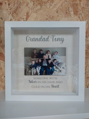 Personalised "Silver in his hair" Frame