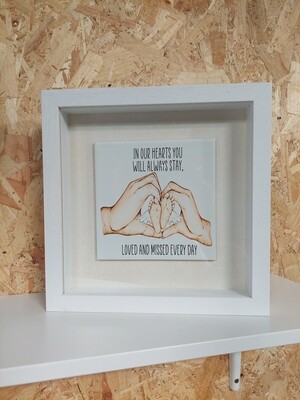 Loss of Baby - watercolour frame