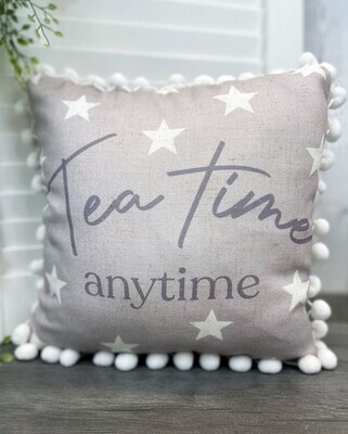 Tea Time anytime cushion