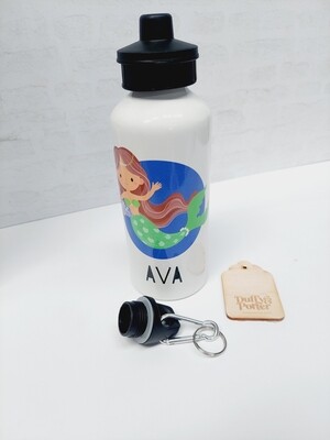 Personalised Mermaid Aluminium Drinks Bottle