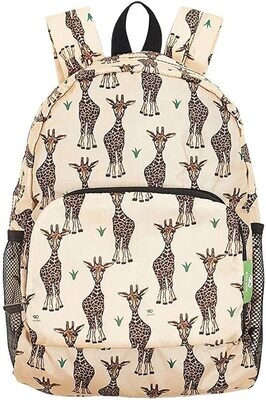 Eco Chic Beige Giraffe Backpack