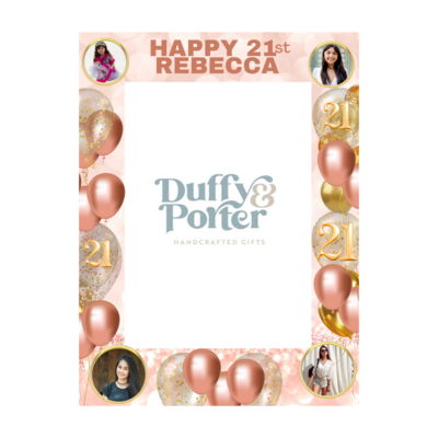 21st Pink and Rose gold photo Prop