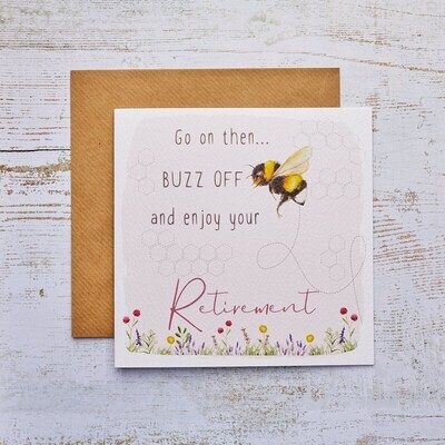RETIREMENT CARD BEE CARD