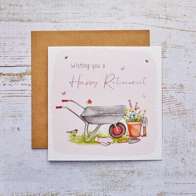 RETIREMENT CARD FLORAL